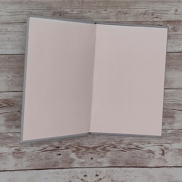 Grey Fabric Cover Journal, Repurposed Book Journal, Rebound Book Notebook - Picture 2 of 5